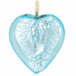 Hearts 20/16mm : Aquamarine w/Gold Finding