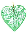 Hearts 26mm: Peridot