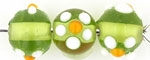 Raised Daisy Flower 6mm : Olivine