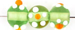 Raised Daisy Flower 6mm : Peridot