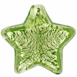 Silver Foil Stars 22mm : Olivine