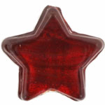 Silver Foil Stars 22mm : Ruby