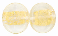 Gold Foil Flat Cushion 18mm : Crystal