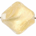 Gold Foil Twist 15/14mm : Crystal