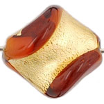 Gold Foil Twist 15/14mm : Dk Topaz