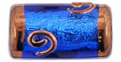 Short Grecian Sprial Cylinders 16/8mm : Cobalt
