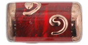 Short Grecian Sprial Cylinders 16/8mm : Siam Ruby