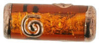 Grecian Spiral Cylinders 22/9mm : Dk Topaz