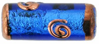 Grecian Spiral Cylinders 22/9mm : Cobalt