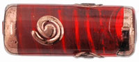 Grecian Spiral Cylinders 22/9mm : Siam Ruby