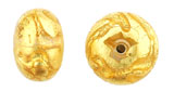Gold Foil Donut 9/12mm : Gold - Crystal