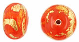 Gold Foil Donut 9/12mm : Orange