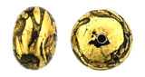 Gold Foil Donut 9/12mm : Amethyst