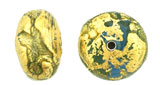 Gold Foil Donut 9/12mm : Silver - Lt Sapphire