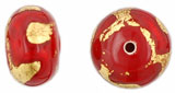 Gold Foil Donut 9/12mm : Siam Ruby