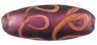 Aventurine Ribbon Tubes 25/10mm : Matte - Amethyst