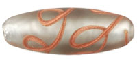 Aventurine Ribbon Tubes 25/10mm : Matte - Black Diamond