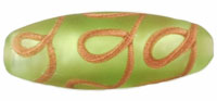 Aventurine Ribbon Tubes 25/10mm : Matte - Peridot