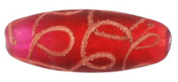 Aventurine Ribbon Tubes 25/10mm : Matte - Fuchsia