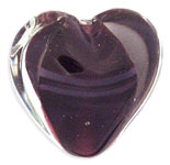 Satin Hearts 18mm: Amethyst