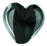 Satin Hearts 18mm : Jet