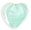 Satin Hearts 18mm: Peridot