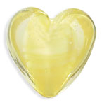 Satin Hearts 18mm: Jonquil