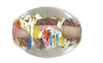 Multi-colored Foil Ovals : Amethyst