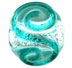 Silver Foil Round 12mm: Teal