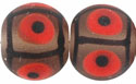 African Style Round 10mm (Matte) : Jet