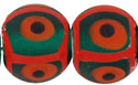 African Style Round 10mm (Matte) : Emerald