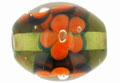 3D - Flower Oval 17/12mm: Olivine