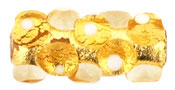 Cylinder Foil 15/7 mm: Gold - Crystal