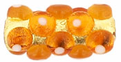 Cylinder Foil 15/7 mm : Gold - Dk Topaz