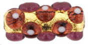 Cylinder Foil 15/7 mm: Gold - Amethyst