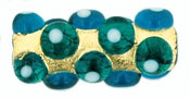 Cylinder Foil 15/7 mm: Gold - Teal