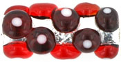 Cylinder Foil 15/7 mm: Silver - Ruby