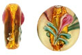 Oval Flower Silver Foil 12/10mm : Dk Topaz