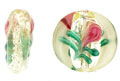 Oval Flower Silver Foil 12/10mm: Jonquil