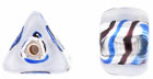 Triangle Silver Foil 6/10mm: Crystal