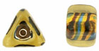 Triangle Silver Foil 6/10mm : Dk Topaz
