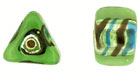 Triangle Silver Foil 6/10mm: Olivine