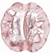Ruffled Silver Foil Leaves 20/20mm : Lt Amethyst