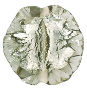 Ruffled Silver Foil Leaves 20/20mm: Black Diamond