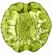 Ruffled Silver Foil Leaves 20/20mm: Olivine