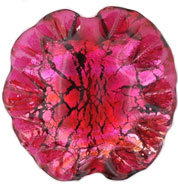 Ruffled Silver Foil Leaves 20/20mm : Fuchsia