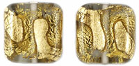 Gold Foil Squares 13/13mm : Black Diamond