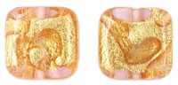 Gold Foil Squares 13/13mm : Rosaline
