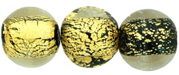 Gold Foil Round 8mm: Jet