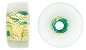 Gold Foil Disks Gold Foil 10/5mm: Green Emerald